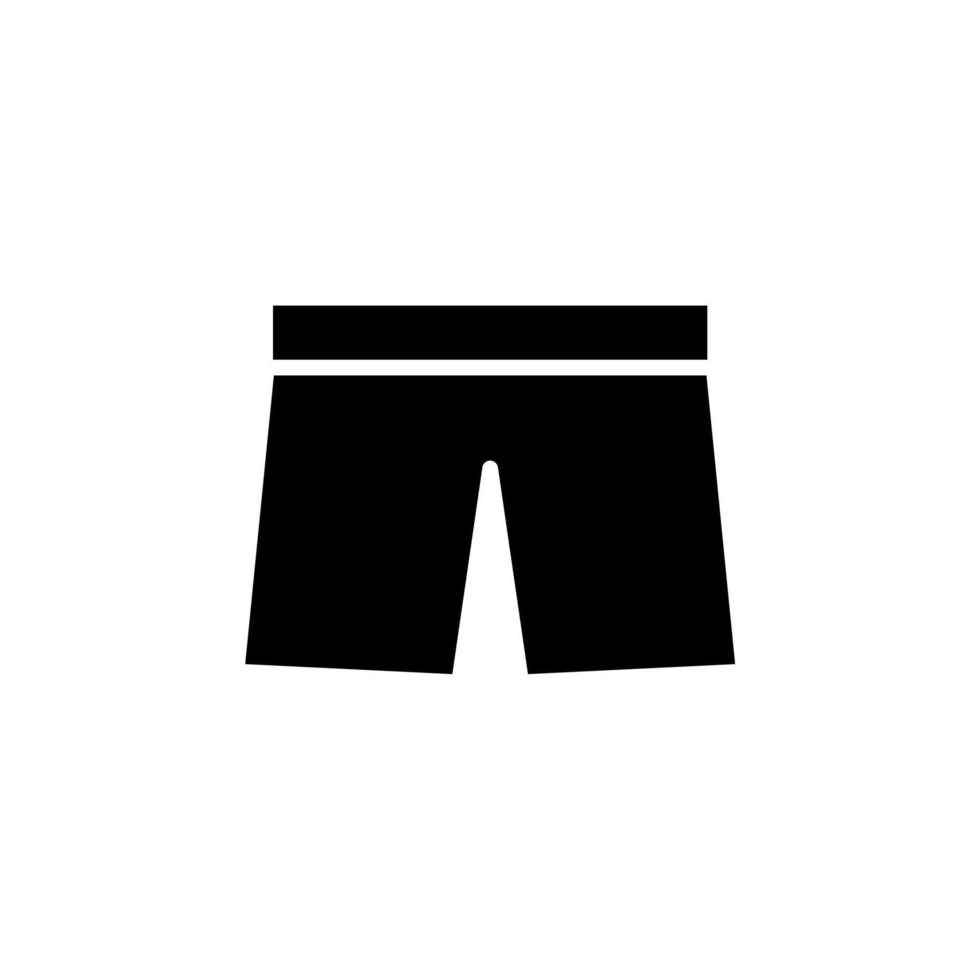 pantalones cortos, informales, pantalones icono sólido vector ilustración logotipo plantilla. adecuado para muchos propósitos.