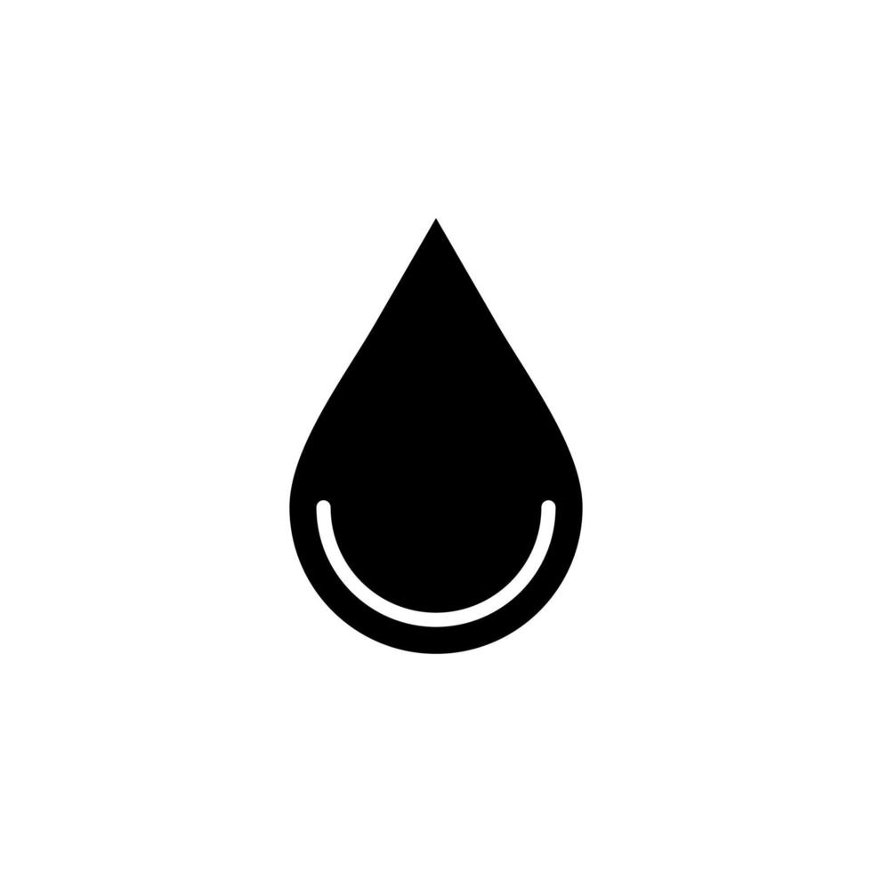 gota de agua, agua, gota, plantilla de logotipo de ilustración de vector de icono sólido líquido. adecuado para muchos propósitos.