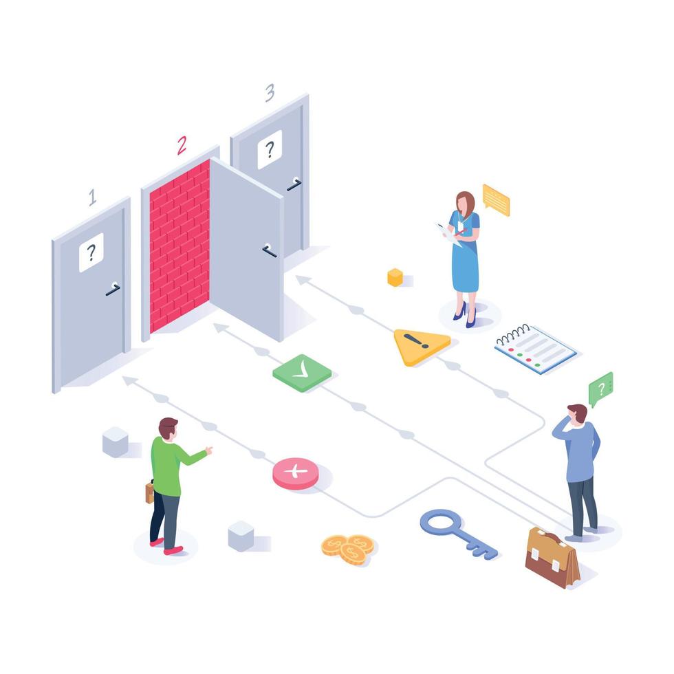 A well-designed isometric illustration of banking vector