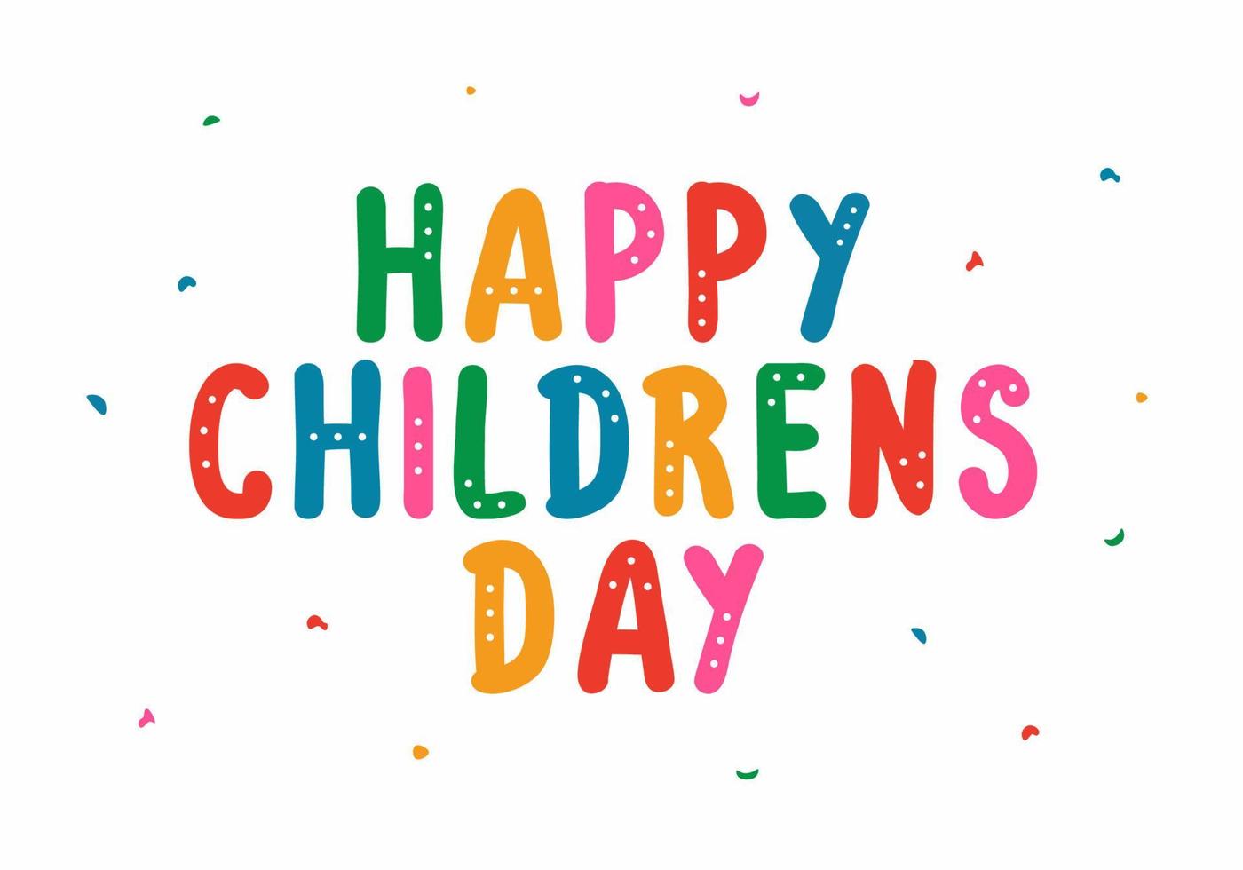 Happy children day background greeting card vector