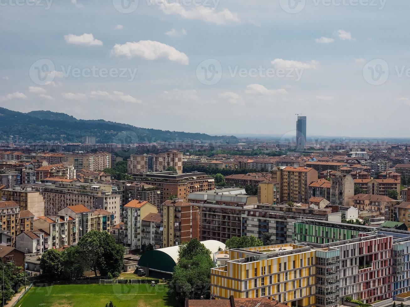 vista aerea de turin foto