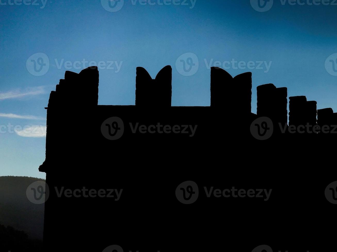 Medieval castle skyline photo