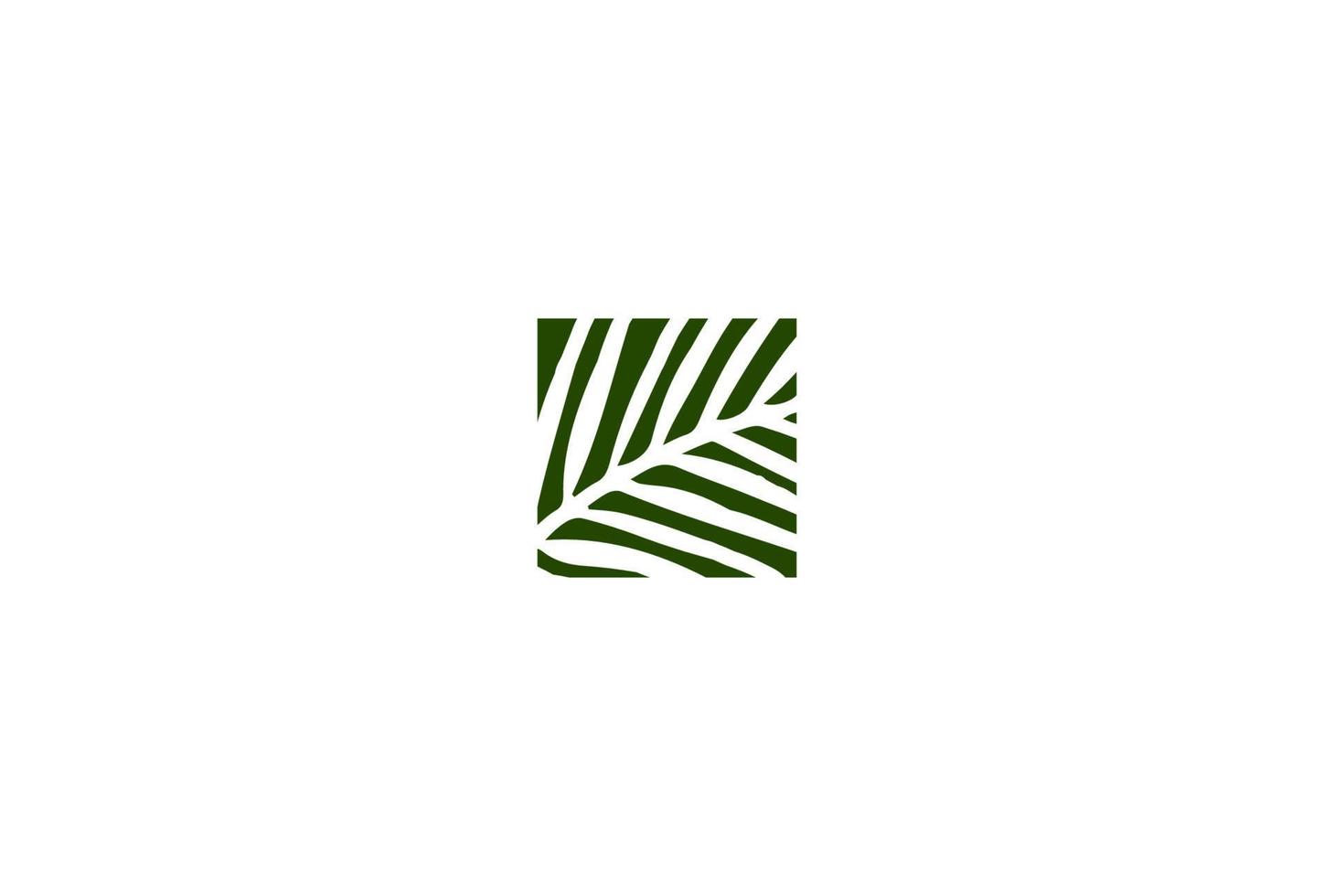 Plaza de coco palmera datilera hojas naturaleza jardín logo diseño vector