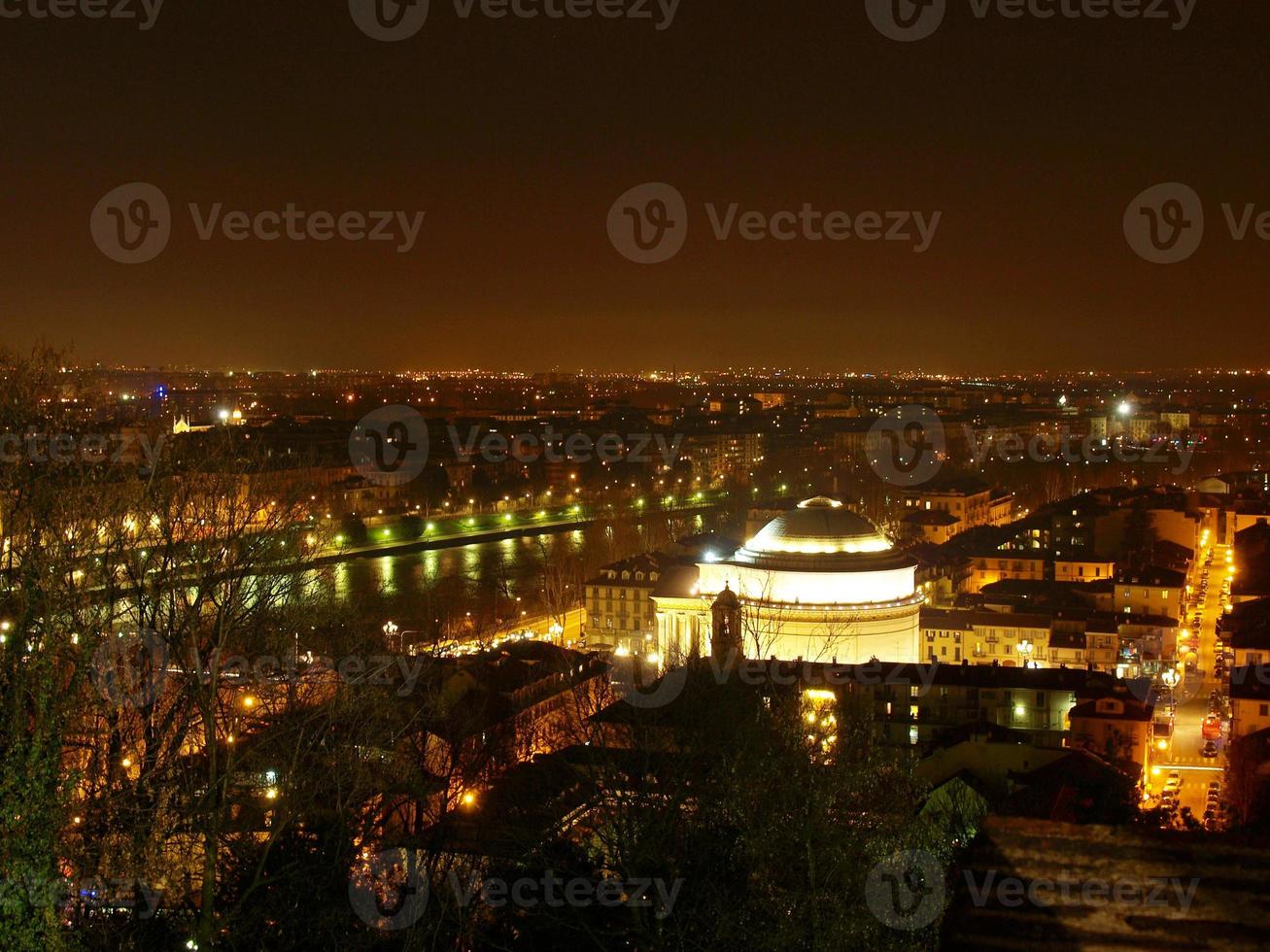 vista aerea de turin foto