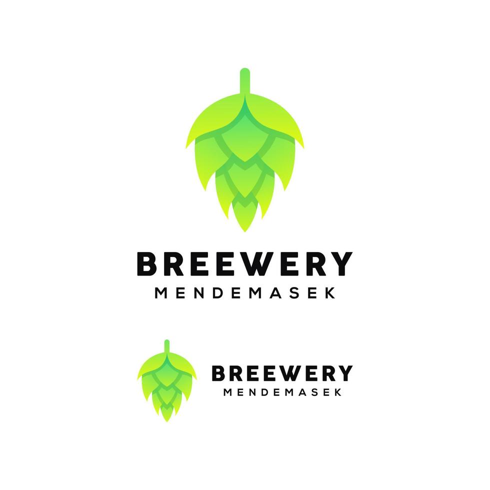 diseño de logotipo de cervecería vector