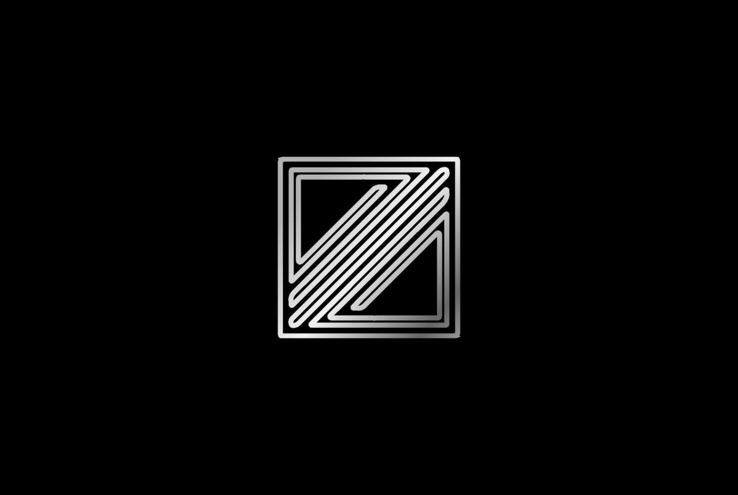 Simple Minimalist Square Glass Window Logo Design Vector