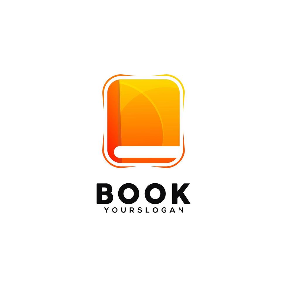 creative book colorful logo design vector