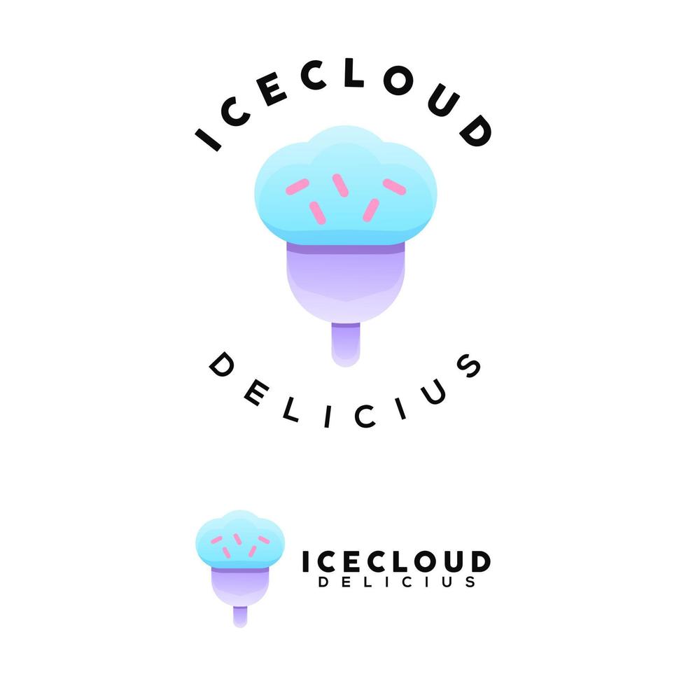 ice cloud logo vector
