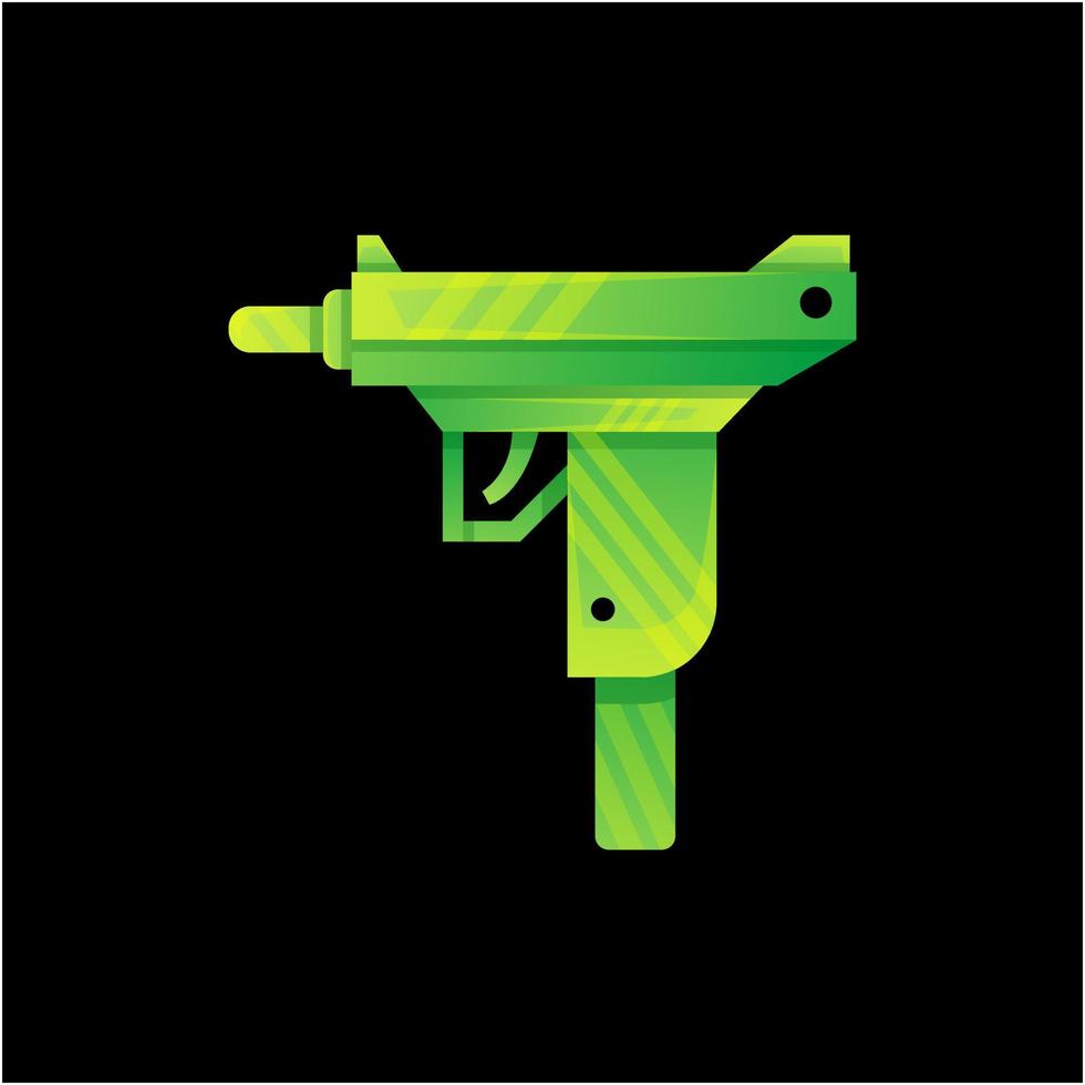 vector de diseño de logotipo de arma