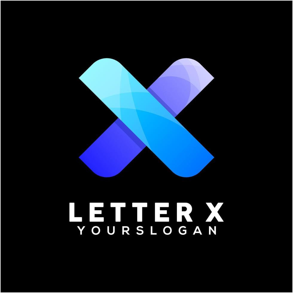 letter x logo vector