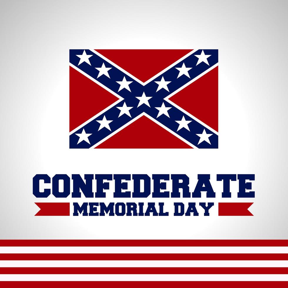 Confederate memorial day template 5462526 Vector Art at Vecteezy