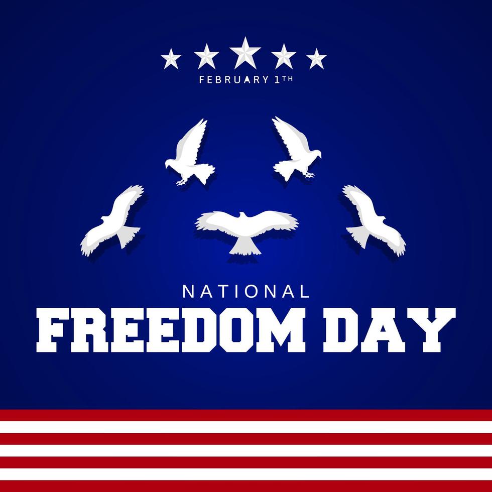 National freedom day theme  banner vector