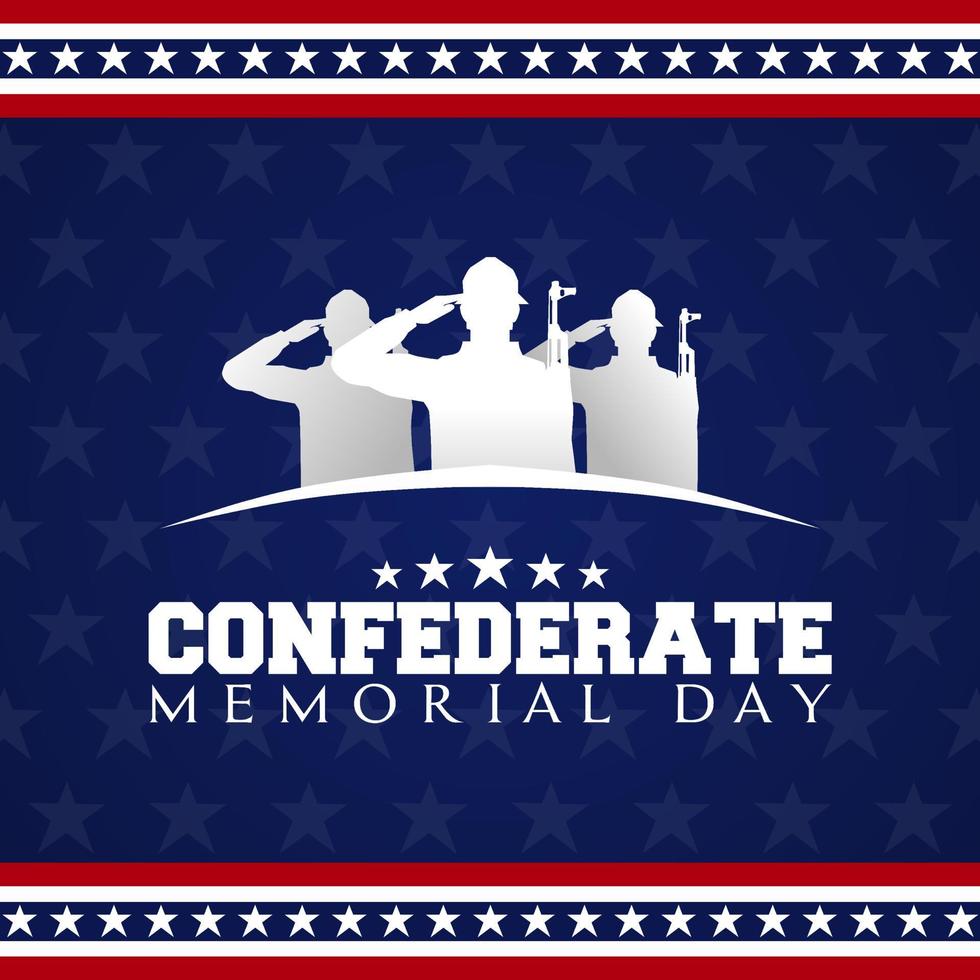 Confederate memorial day theme template 5462534 Vector Art at Vecteezy