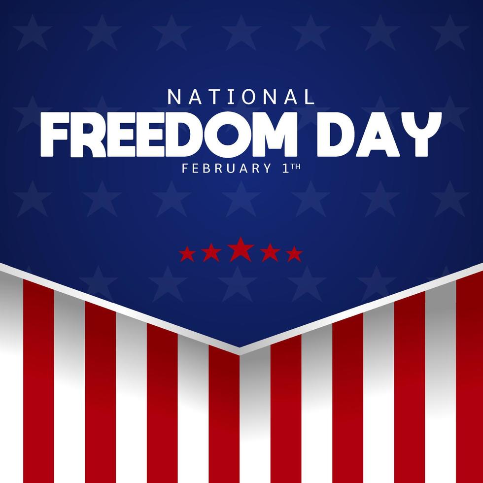 National freedom day theme template vector