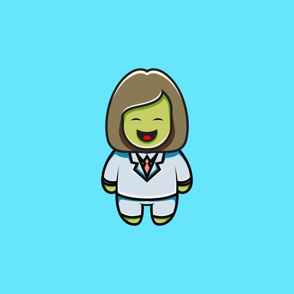 woman cute logo design vector