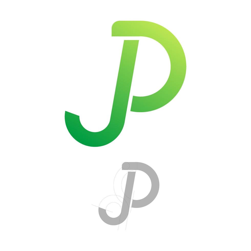 logo letter j d vector