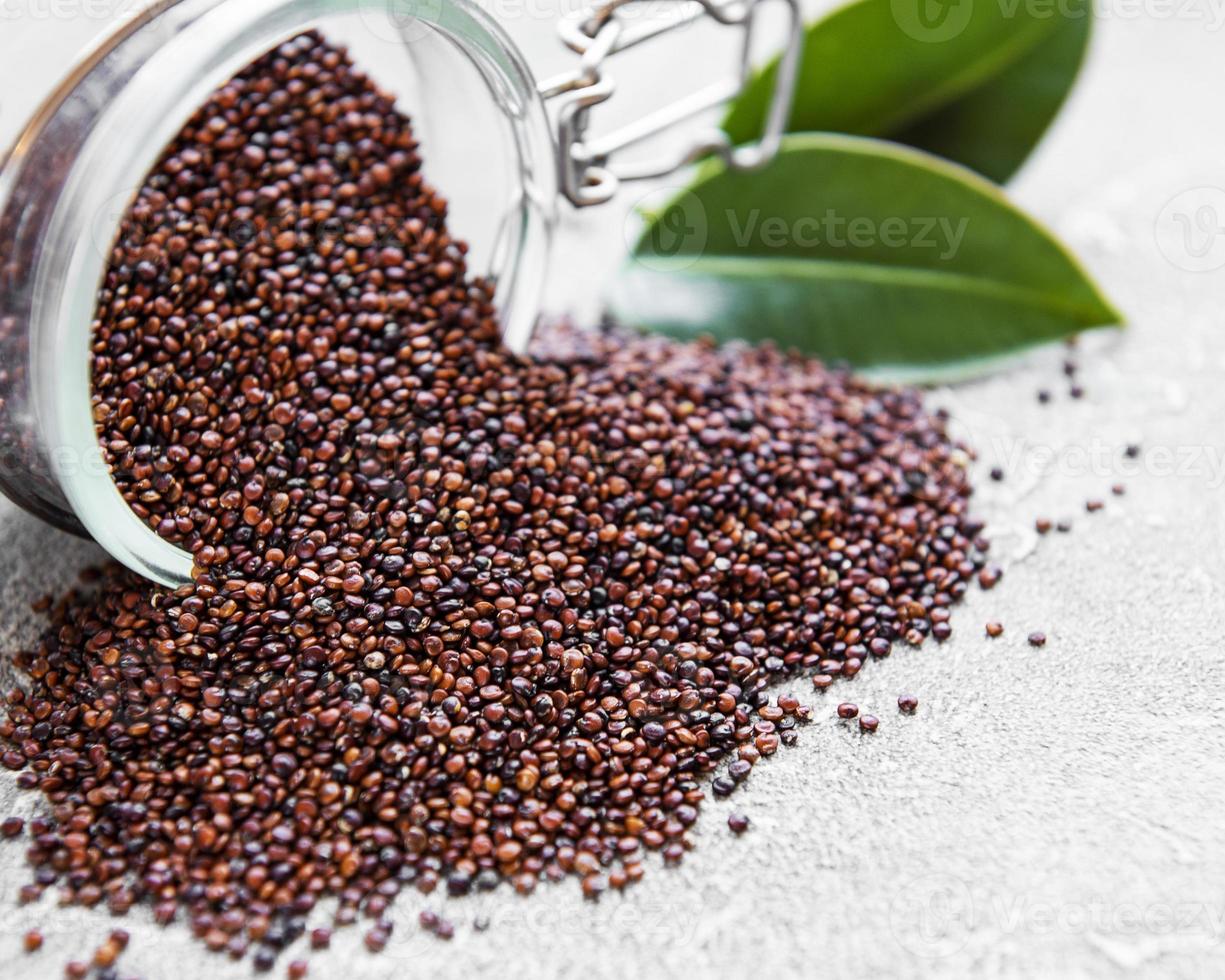 Red quinoa seeds photo