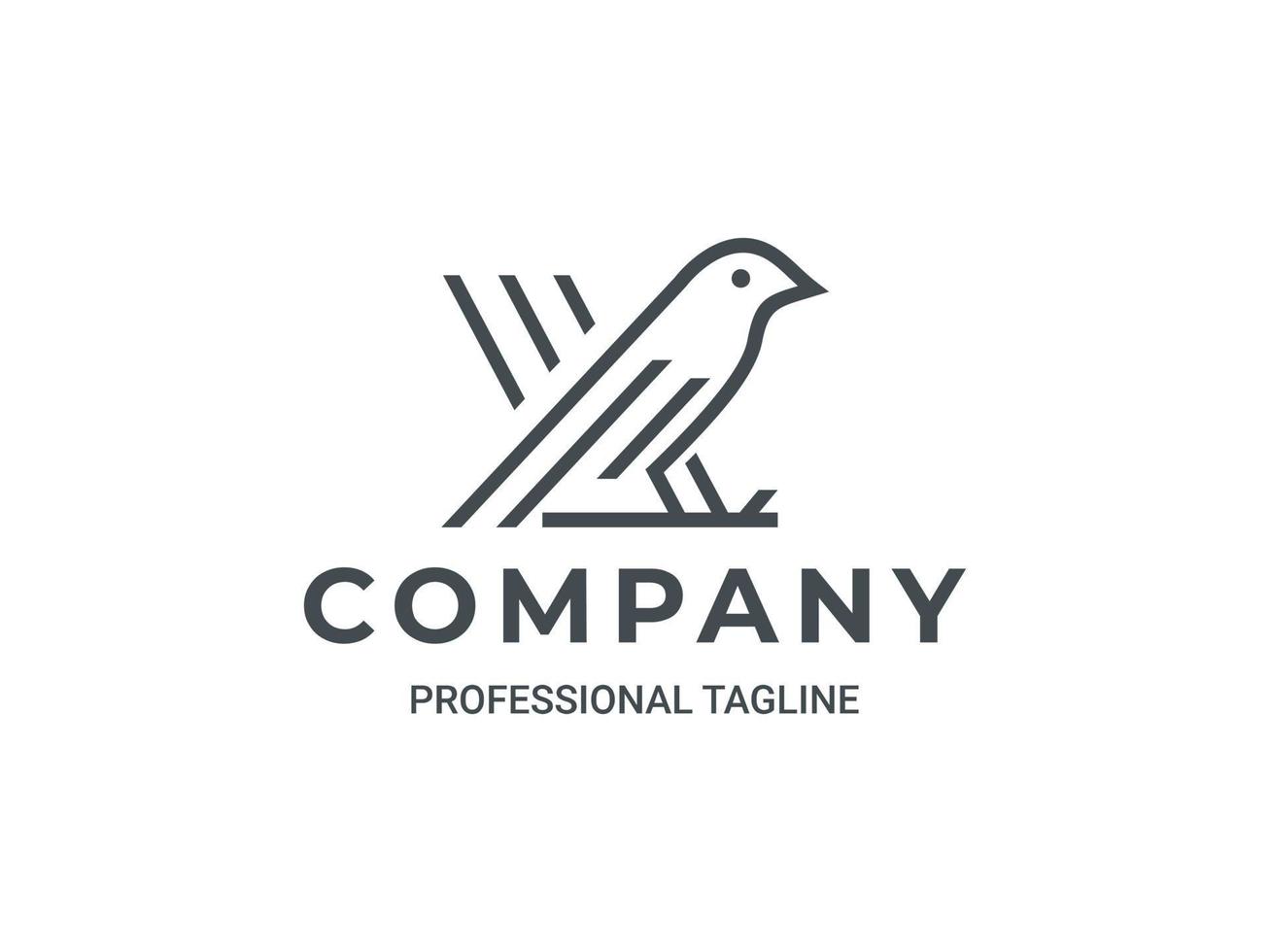 Luxury Bird nature logo template vector