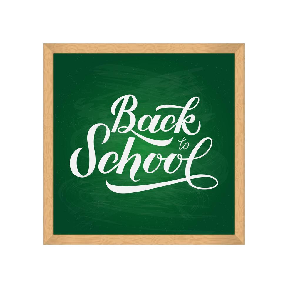 Back to school - lettering calligraphy phrase, handwritten text isolated on  the white background. Fun calligraphy for typography greeting and  invitation card or t-shirt print design. Stock Vector by ©FarbaKolerova  157200864