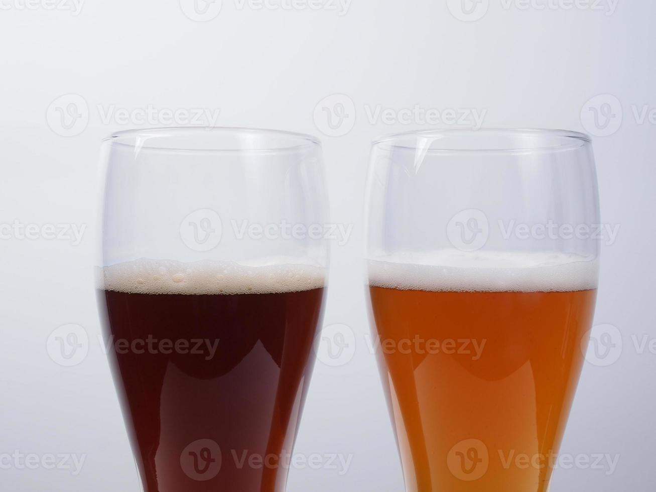 Two glasses of German beer photo