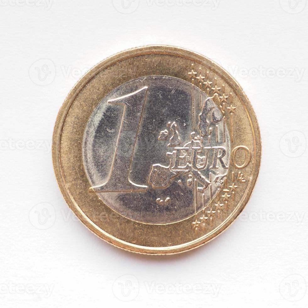 One Euro coin photo