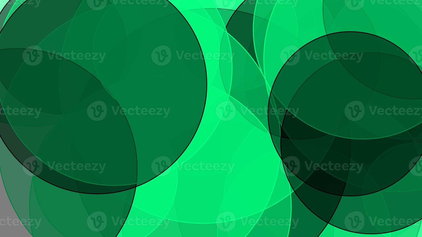 Abstract green grey circles with white background photo