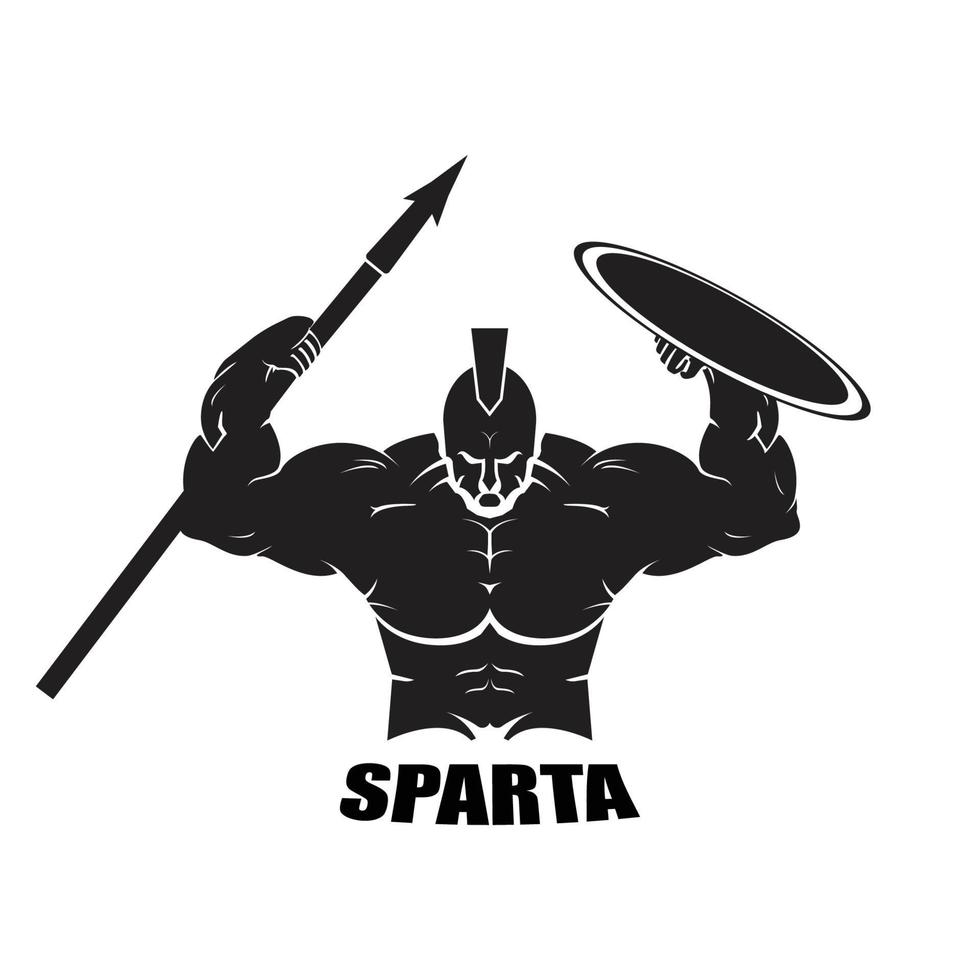 Spartan Vector Illustration, Massive Muscle Flex