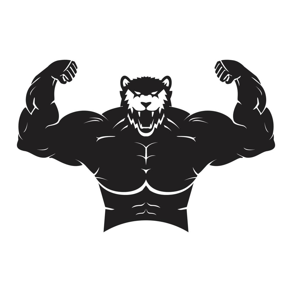 Vector illustration of a werewolf. stealth man