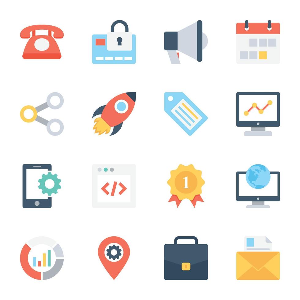 Trendy Marketing Concepts vector