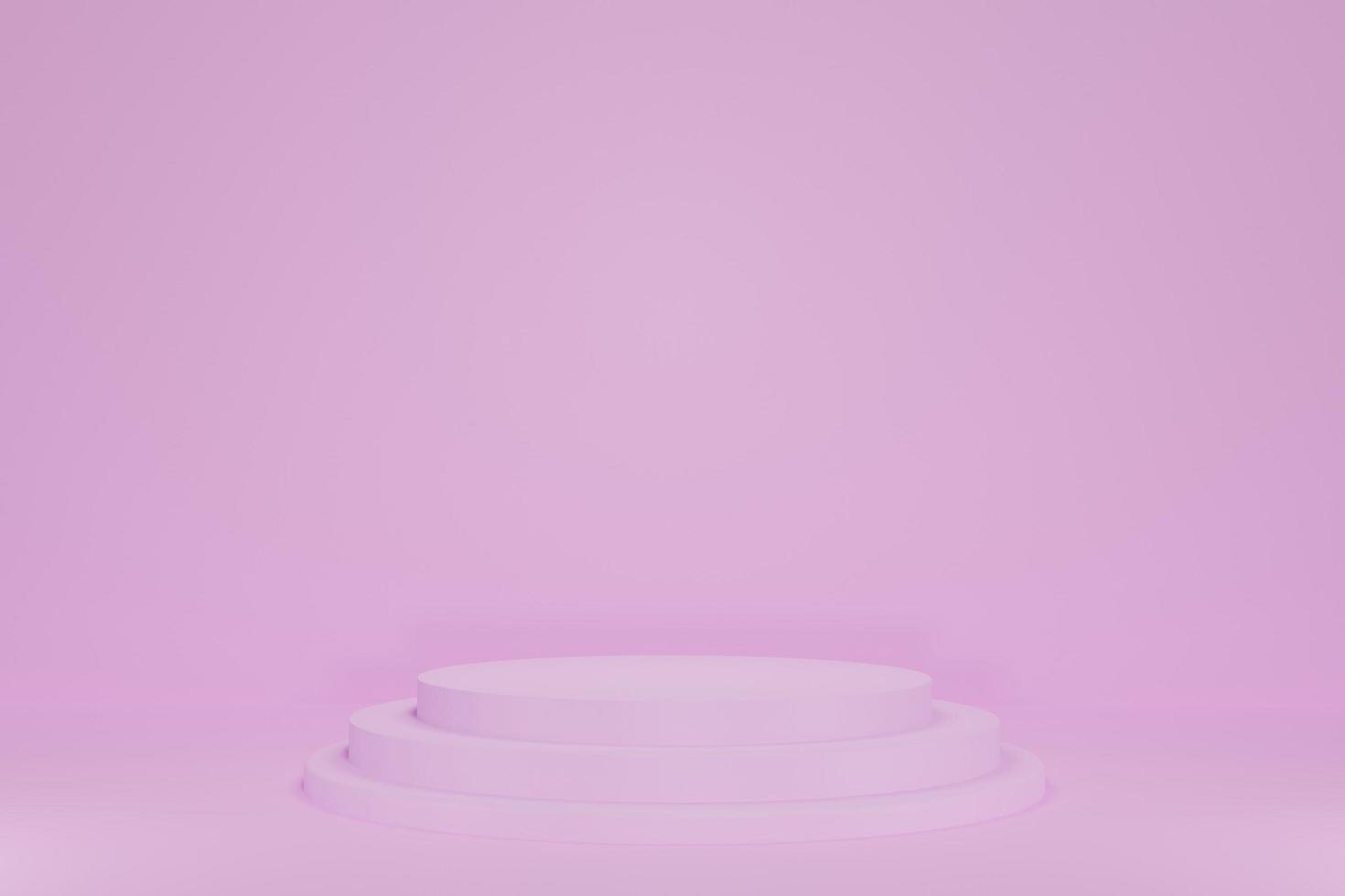 Background For Product Presentation and Pink Empty 3 Level Podiums photo