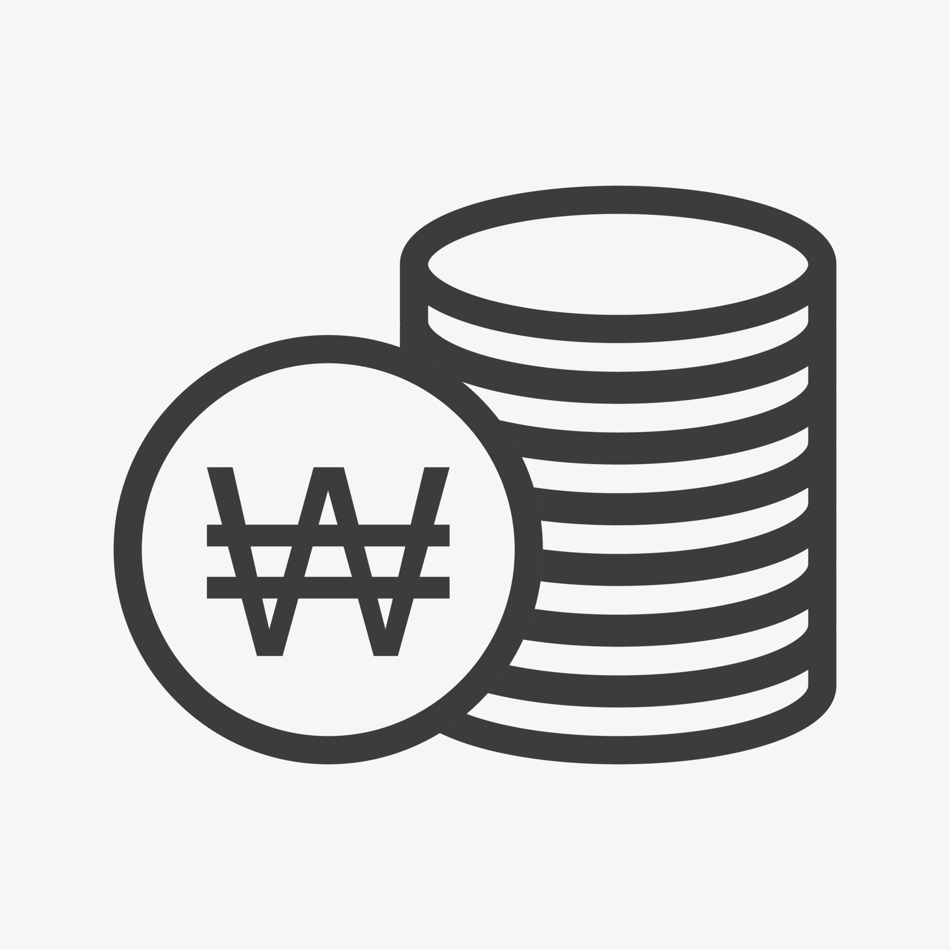 won-icon-money-outline-vector-illustration-pile-of-coins-icon