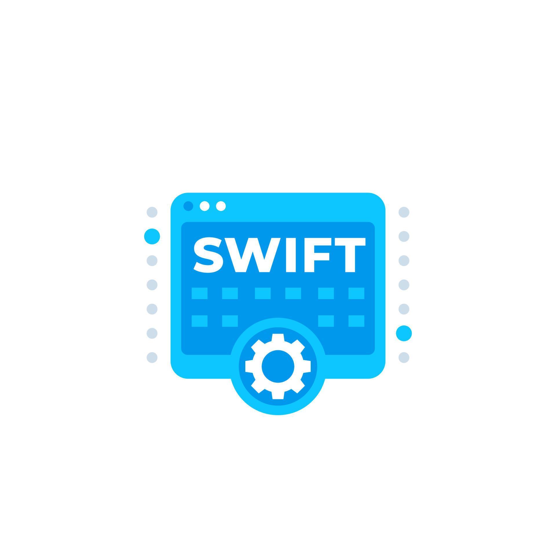 Swift programming vector icon on white 5466972 Vector Art at Vecteezy