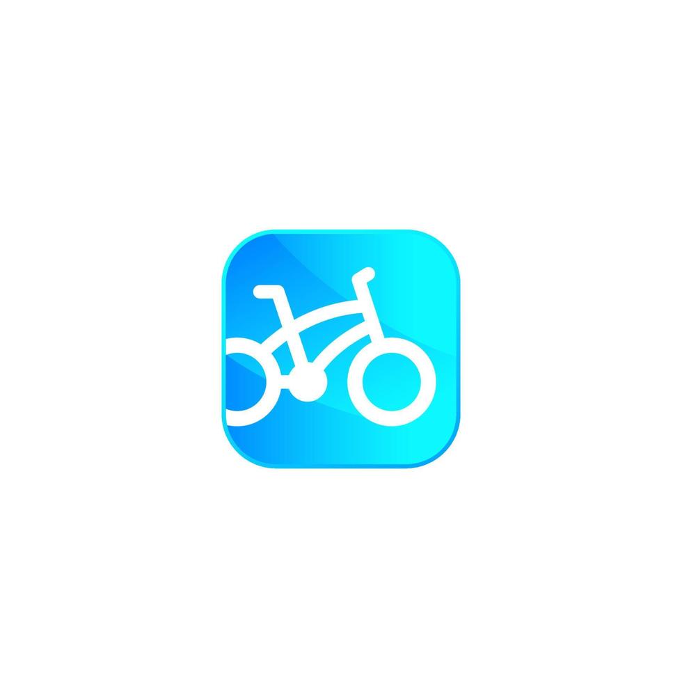 bike, bicycle vector icon for apps