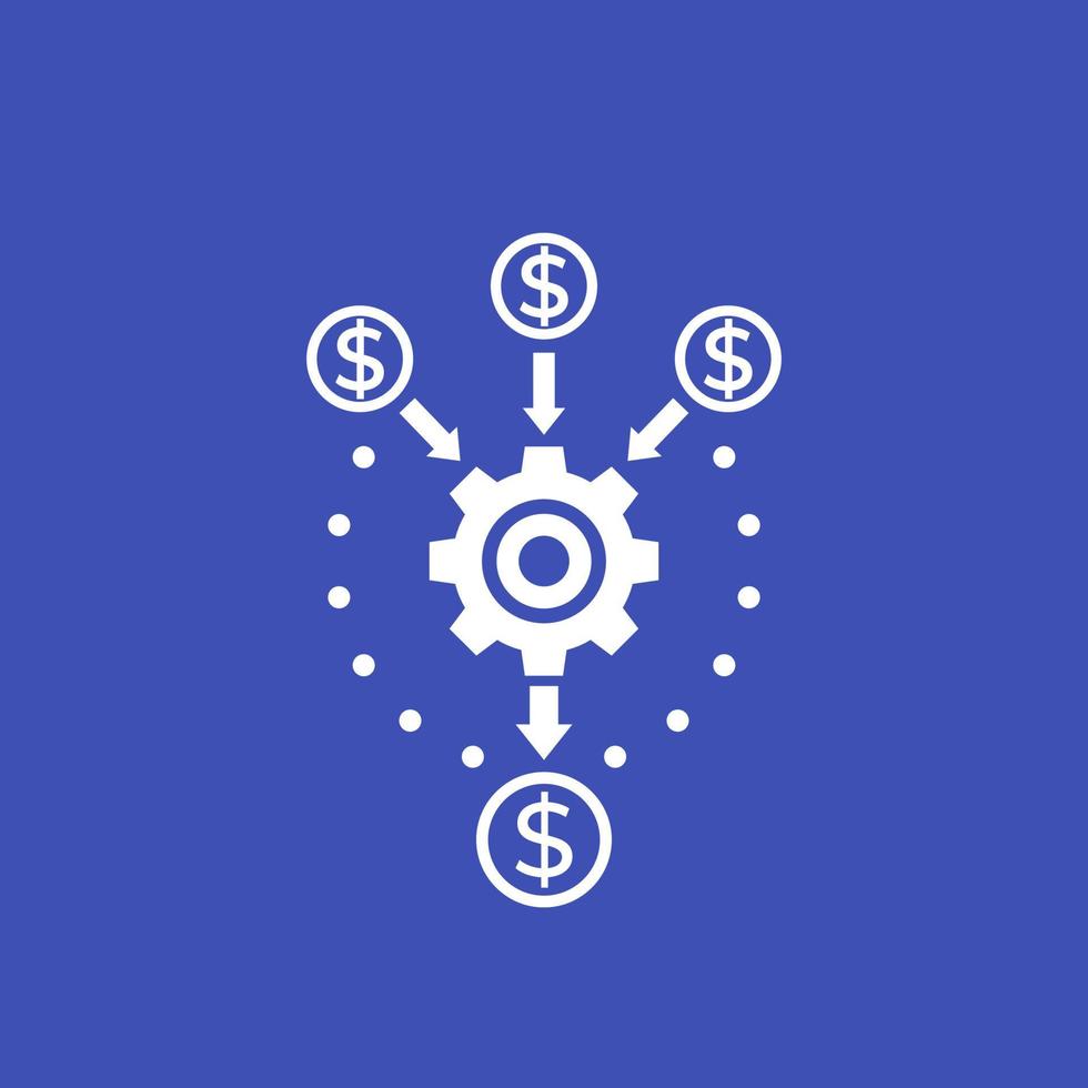 cash flow optimization icon vector