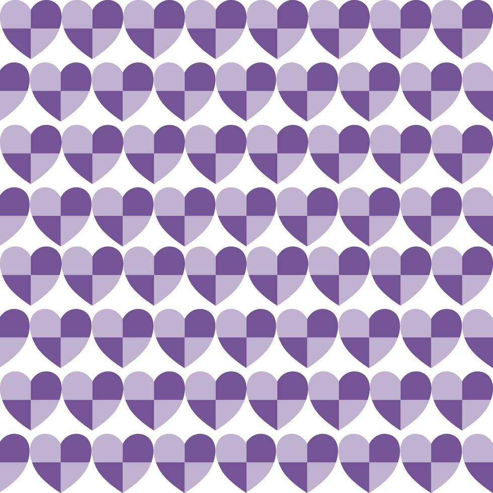 seamless background heart pattern purple vector