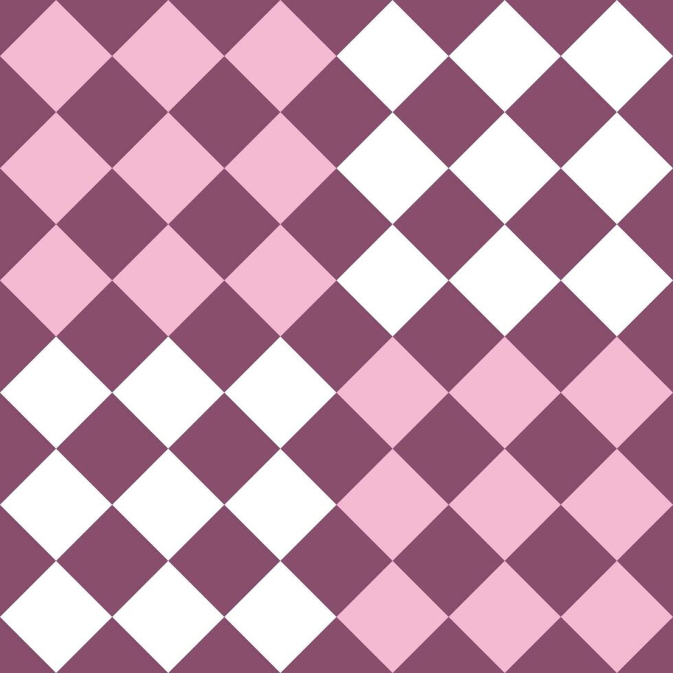 Seamless background oblique square pattern purple pink white vector