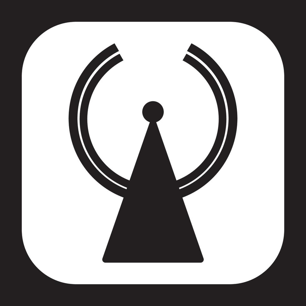 el ícono de señal en el rectángulo se puede usar para logotipos de empresas, logotipos de comunidades, fondos de pantalla, aplicaciones para teléfonos inteligentes, pancartas, panfletos y más vector