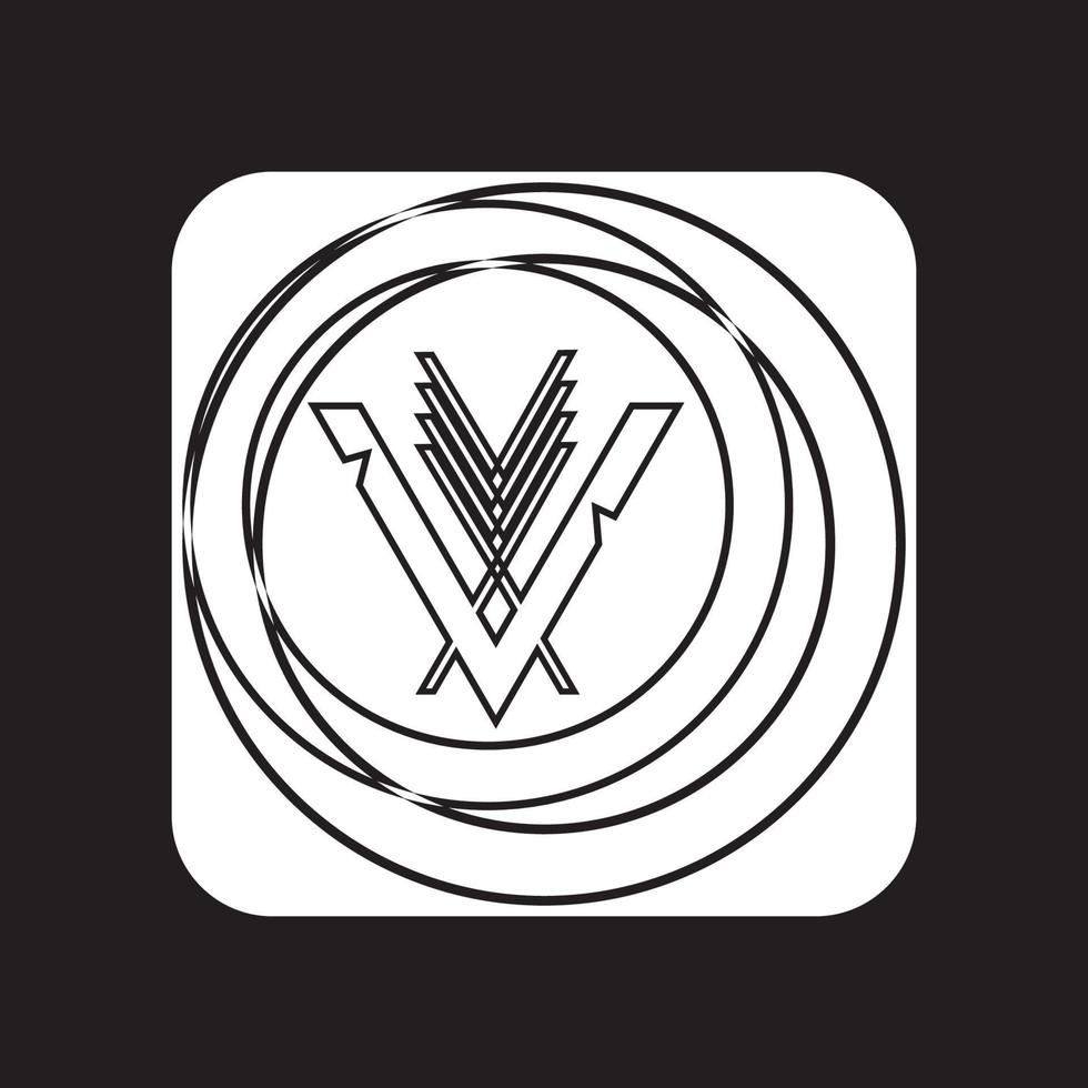 circles logo in the box can be used for company logos, community logos, wallpapers, smartphone applications, banners, pamphlets, and more vector