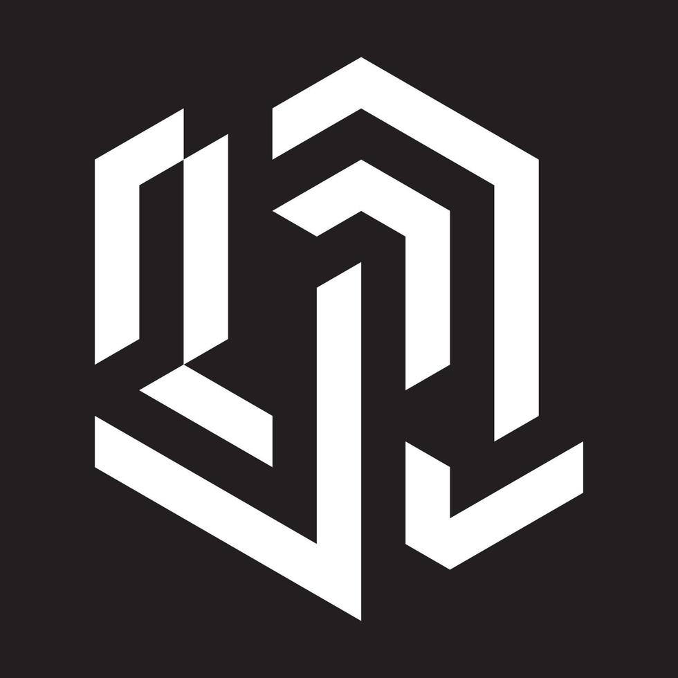 abstract lines for company logo, smartphone app logos, community logos, wallpapers, and more vector