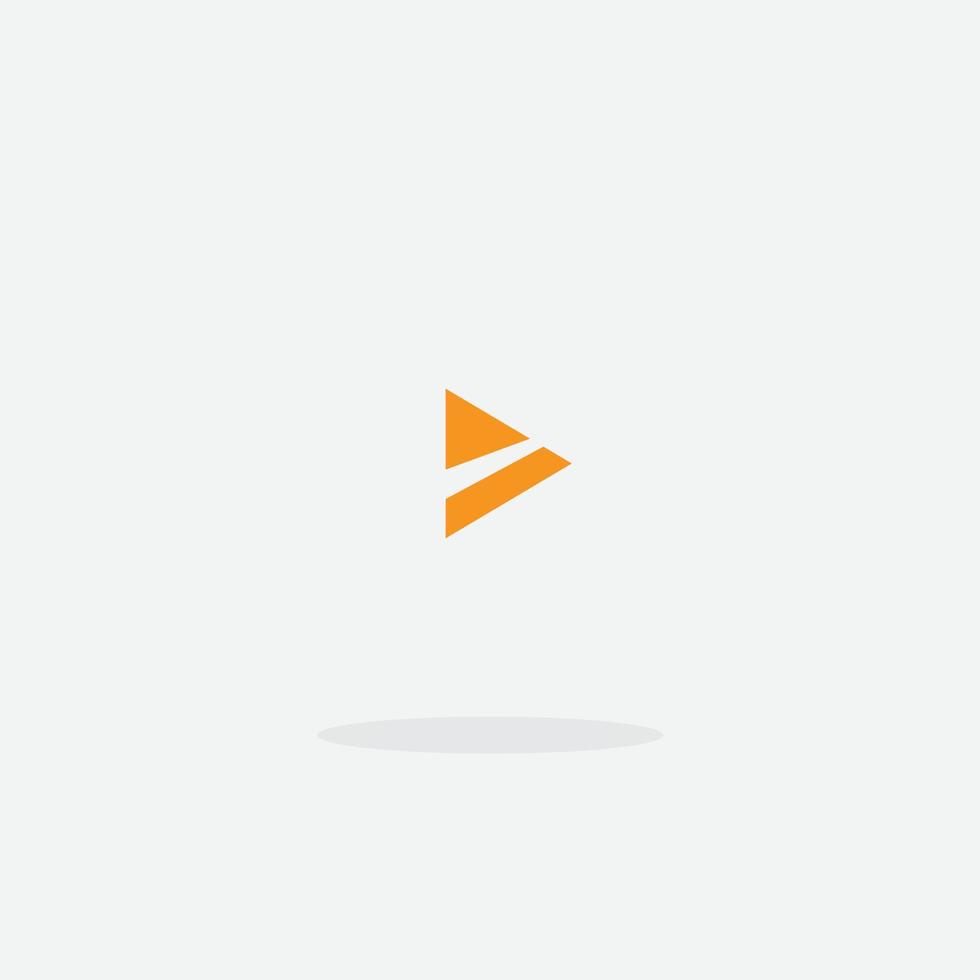 Play button vector icon