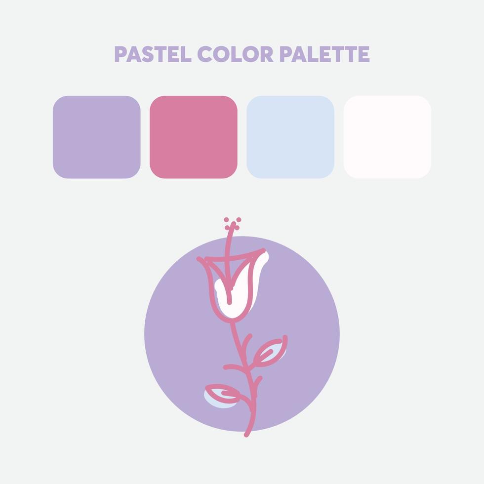 la paleta de colores pastel más popular, perfecta para plantillas de diseño, fondos, texturas vector