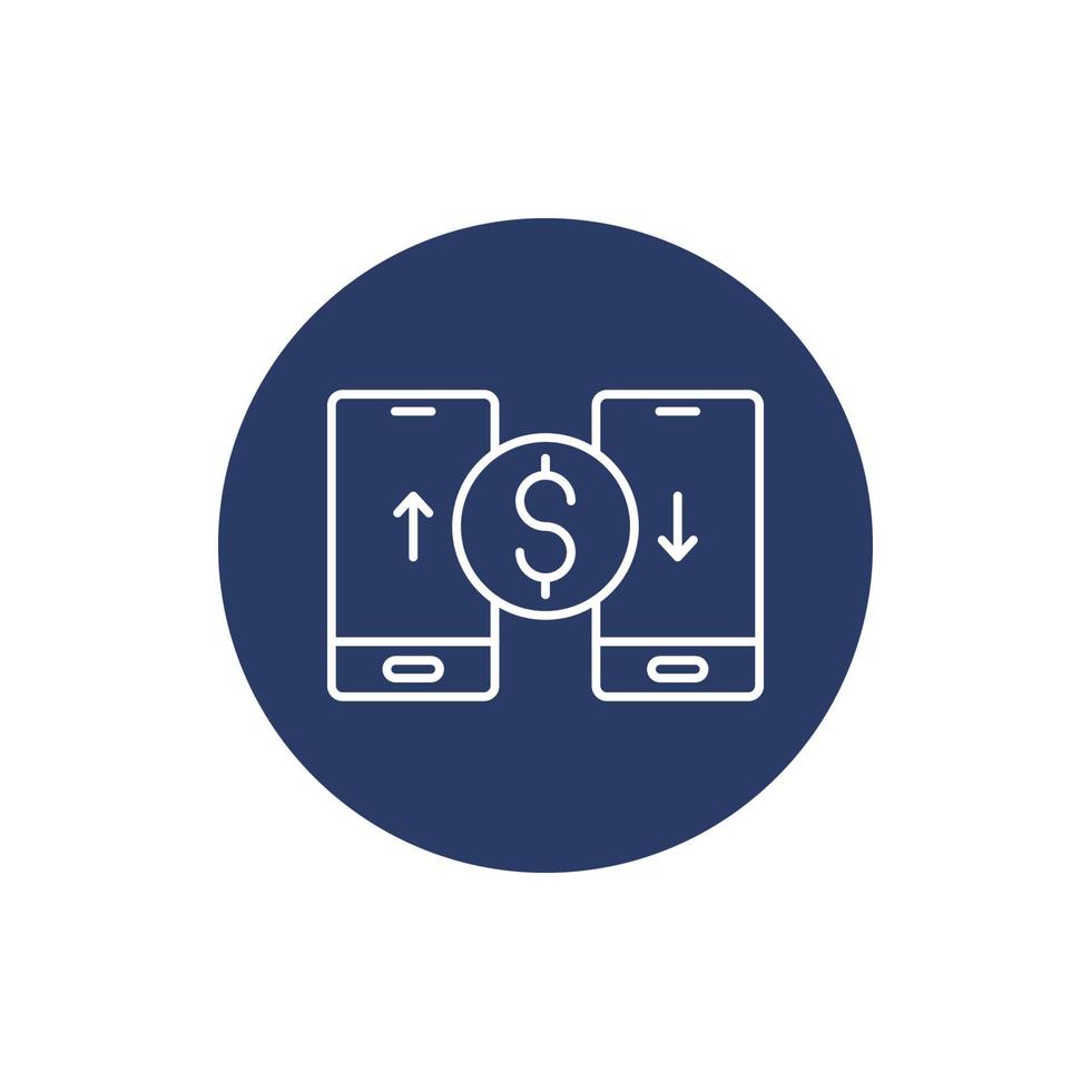 Money exchange convert icon vector