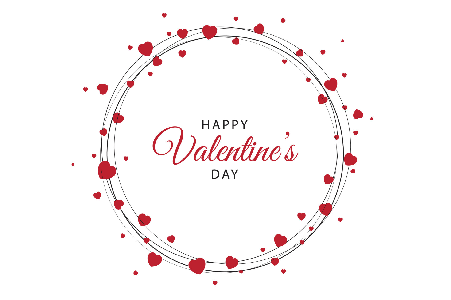 Minimalist happy valentine's day background 5468453 Vector Art at Vecteezy