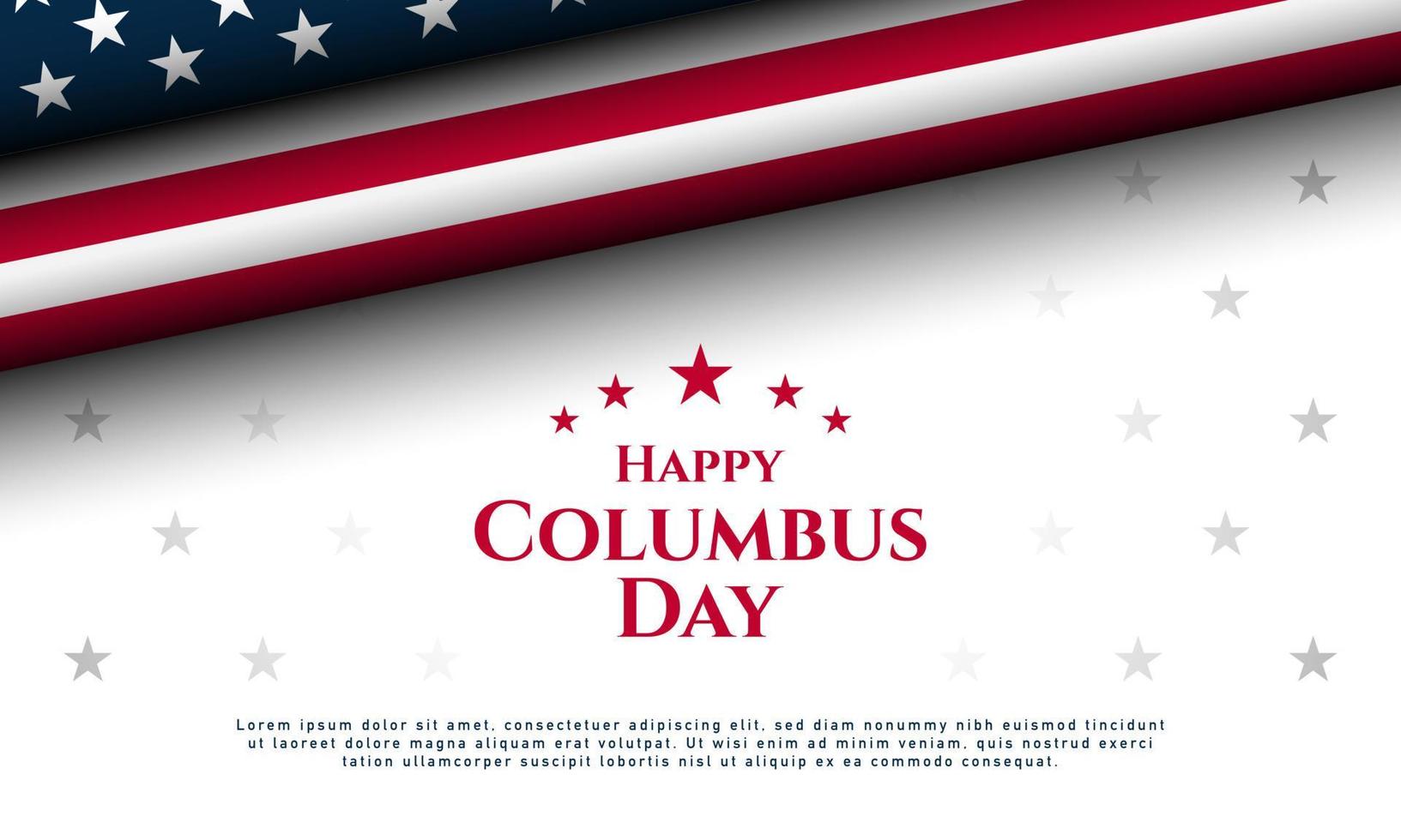 Columbus Day Background Design. vector
