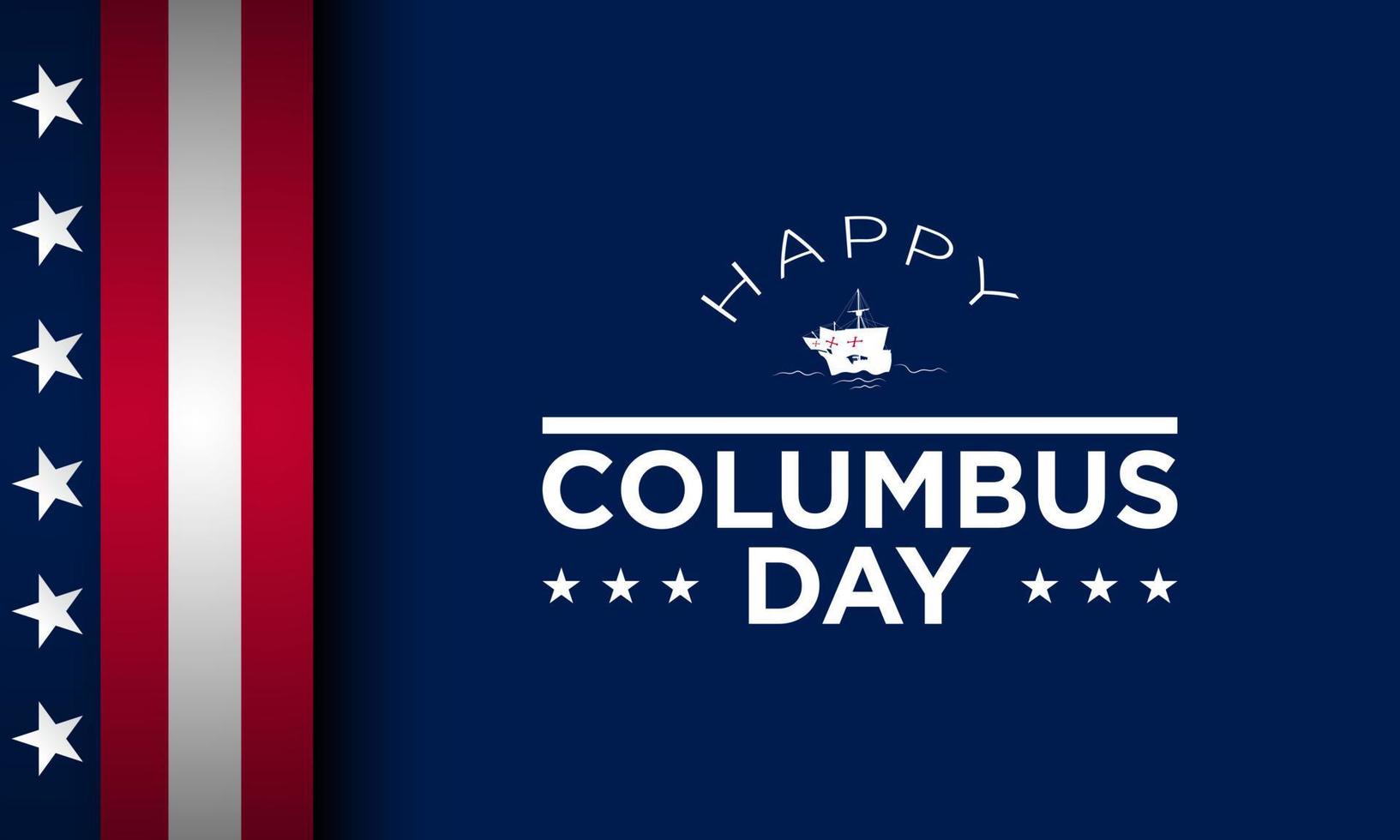 Columbus Day Background Design. vector