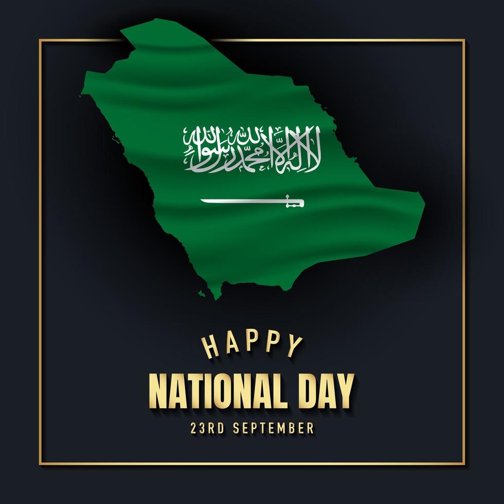 Kingdom of Saudi Arabia National Day Background Design. vector