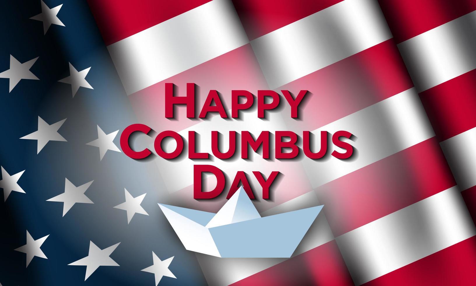 Columbus Day Background Design. vector