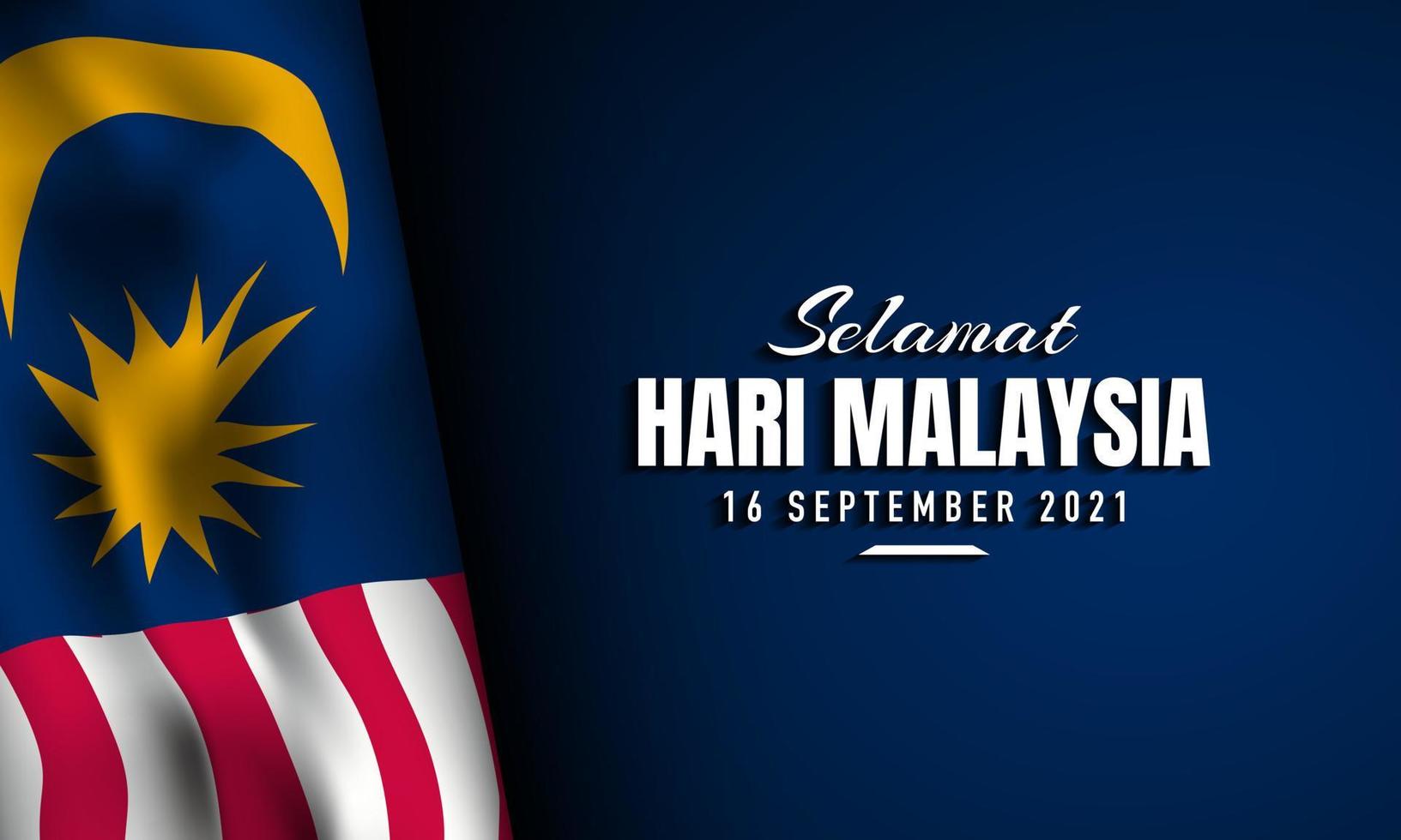 Malaysia Day Background Design. Vector Illustration.