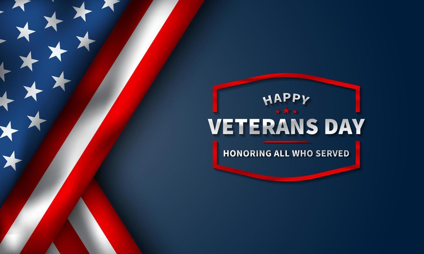 Veterans Day Background Design. vector