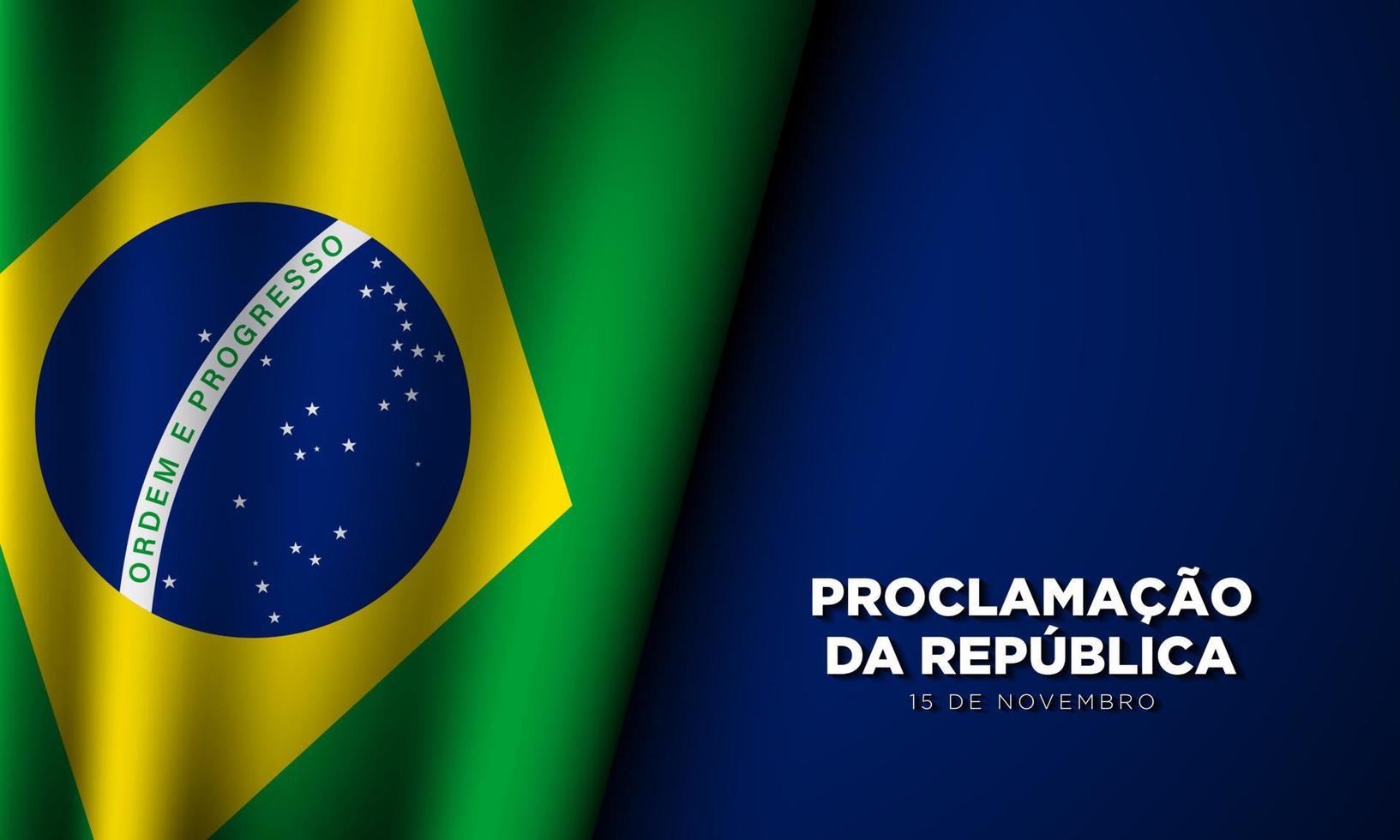 Brazil Republic Day Background. Vector Illustration.